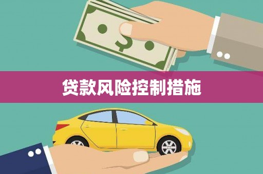 合浦贷款风险控制措施
