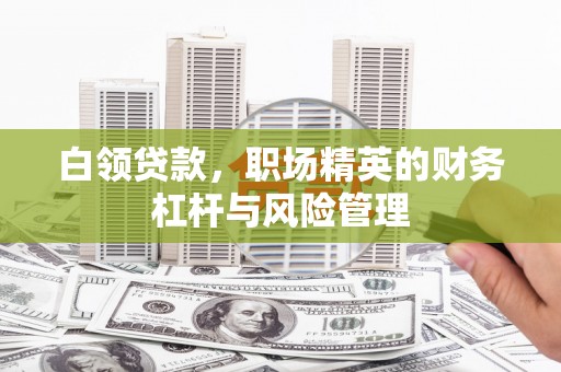 合浦白领贷款，职场精英的财务杠杆与风险管理