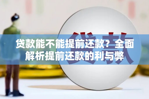 合浦贷款能不能提前还款？全面解析提前还款的利与弊