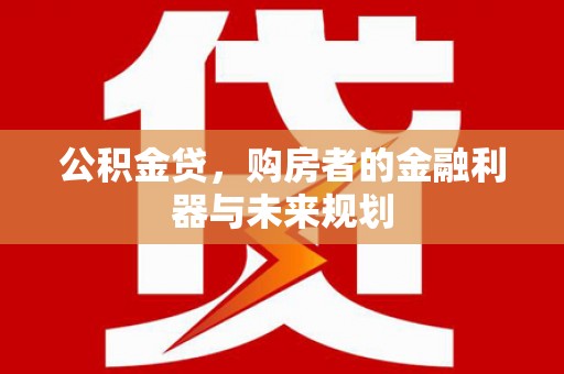 合浦公积金贷，购房者的金融利器与未来规划