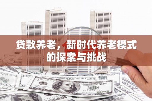 合浦贷款养老，新时代养老模式的探索与挑战