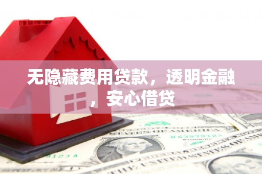 合浦无隐藏费用贷款，透明金融，安心借贷