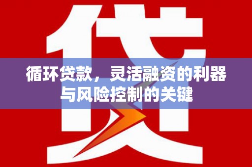 合浦循环贷款，灵活融资的利器与风险控制的关键