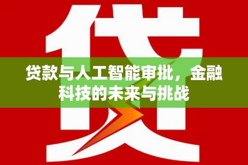合浦贷款与人工智能审批，金融科技的未来与挑战