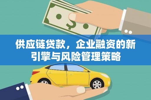 合浦供应链贷款，企业融资的新引擎与风险管理策略
