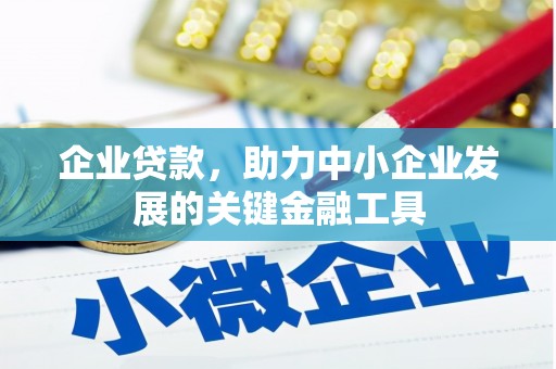 合浦企业贷款，助力中小企业发展的关键金融工具