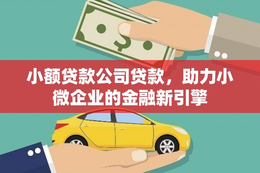 合浦小额贷款公司贷款，助力小微企业的金融新引擎