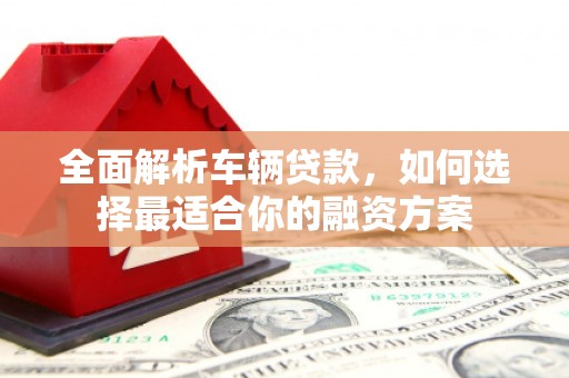合浦全面解析车辆贷款，如何选择最适合你的融资方案