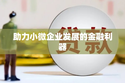 合浦助力小微企业发展的金融利器