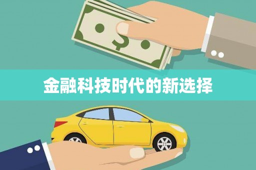 合浦金融科技时代的新选择