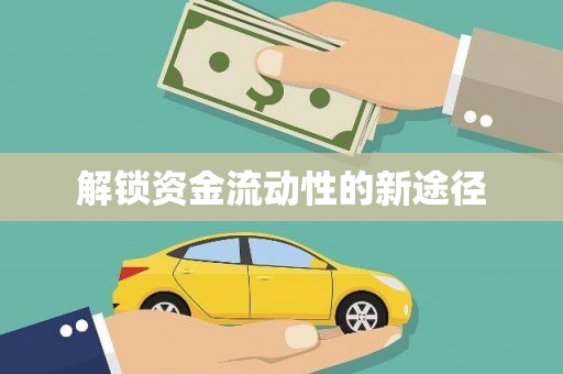 合浦解锁资金流动性的新途径