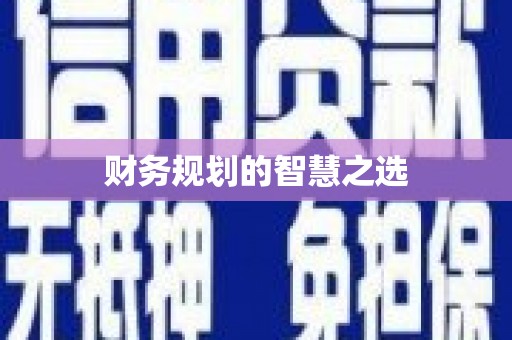 合浦财务规划的智慧之选